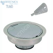 Пневморозетка напольная алюминий FLOOR для шланга Ø 40 microswitch